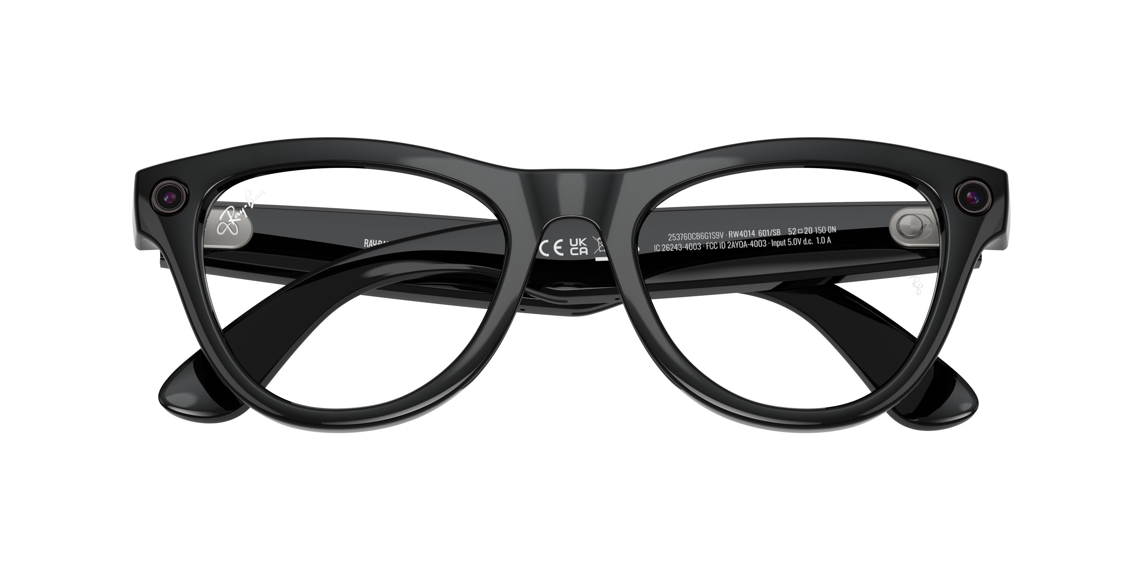 Ray-Ban Wearable, 0RW4010, 601/SB Black, 52